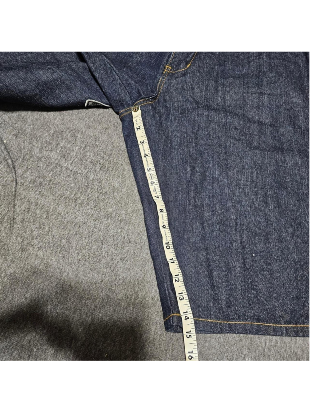 Vintage Karl Kani Baggy Denim Jorts Y2K Hip Hop Size 36 Blue - Picture 7 of 8